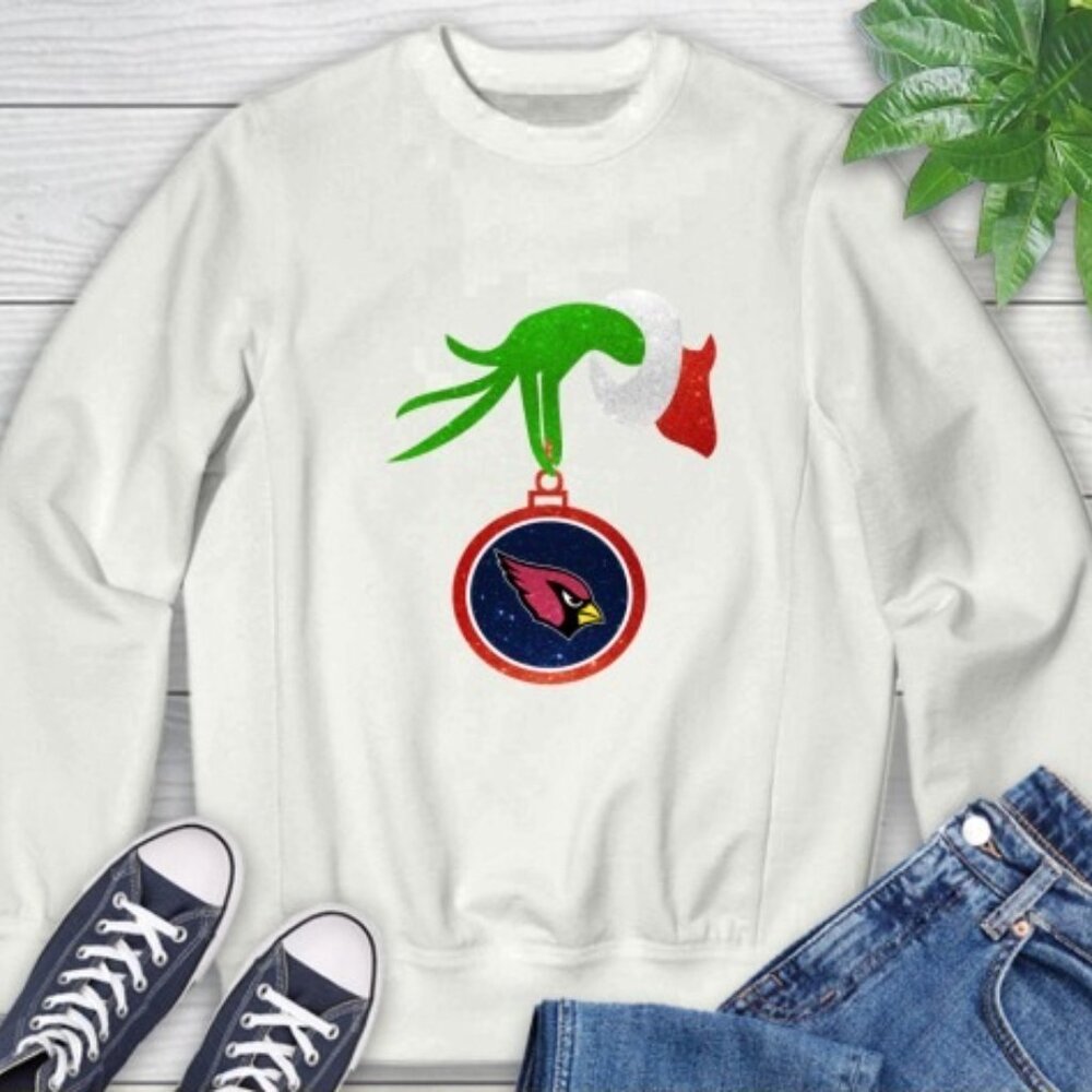 Arizona Cardinals Grinch Merry Christmas NFL Football Holiday Sweatshirt Unisex